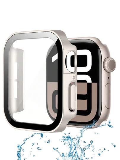 这款防水表壳兼容 40mm、41mm、42mm、44mm、45mm、46mm 和 49mm 的 表盘。采用防水、防震、防刮的硬质 PC 材料，配备钢化玻璃屏幕保护膜和防水垫圈设计。兼容 Ultra / Series 11 / 10 / 9 / 8 / 7 / 6 / 5 / 4 / SE。佩戴舒适，触感灵敏。男女皆宜的运动休闲风格表壳。