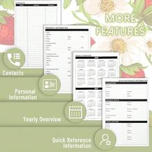 2026 Daily Weekly And Monthly Planner, Jan.2026 - Dec.2026, Hardcover Agenda Academic Planner Notebook Organizer With Month Tab, Inner Pocket 8.5'' X 6.2'', Strawberry - Strawberry - View 4