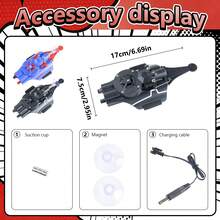 Legends Fully Automatic Peripheral Spider Web Shooter Spider Web Rope Device Laser Version Toy Gift - Black - View 5