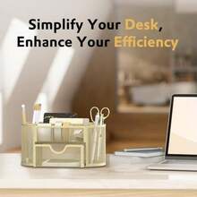 Desktop Bookshelf - Golden Yellow - View 2