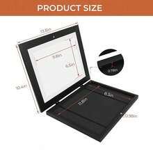 A4 Art Display Frame Kids Frames Photo Picture Crafts Drawing Storage Xmas Gifts - Black - View 2