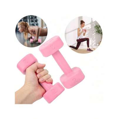 Set de Pesas 2 Piezas de 4LB para Mujer y Hombre, Mancuernas Antideslizantes para Rutina en Casa, Yoga, Cardio, Crossfit, Ejercicio Muscular, Equipo de Fitness Portátil