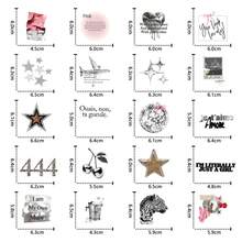 100张幸运贴纸，银金红美学贴纸，Y2K贴纸，Y2K市中心贴纸，Y2K礼物，复古贴纸，90年代贴纸，防水乙烯基贴纸，适用于信封、水瓶、电脑、笔记本电脑、手机、行李箱、笔记本、冰箱等。 - H - 查看 4