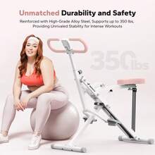 MERACH Squat Machine, Squat Rowing Machine With Adjustable Resistance, 350 LBS Max Weight Capacity, Easy Setup & Foldable, Glutes And Leg Home Workout Machine - 白色 - 查看 3