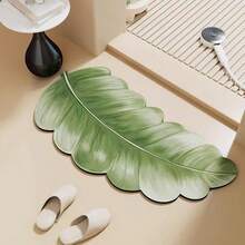 1 tấm thảm Pháp họa tiết lá đen cao cấp, thảm lá giả sang trọng, thảm silica gel thiết kế tối giản theo phong cách Scandinavia, bền và nhanh khô, thích hợp cho phòng tắm, nhà vệ sinh, lối vào, nhà bếp, hành lang, dễ vệ sinh, thảm tắm, thảm nhà vệ sinh - Nhiều màu - Xem 14