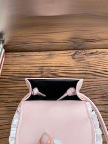 1pc Fashion Clutch Bag, Shoulder Bag, Mini Lipstick Bag, Girls' Handbag, Snap Closure Coin Purse, Versatile Outfit Accessory, Daily Use - Multicolor - View 9