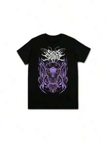 Vintage Deathcore Rock Band T ShirtSigns Of The Swarm Graphic Print Short Sleeve Fashion Casual Streetwear Men EU Size T Shirt - 黑色 13 - 查看 6