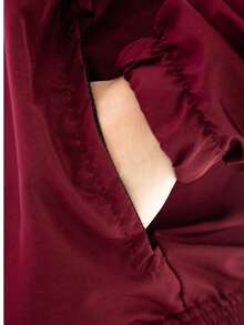 Women's Classic Windbreaker Premium Jacket With Hood Pockets Quick Dry Laeve - Màu Tím - Xem 5