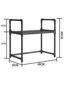 Estante de Cocina Multifuncional de 2 Niveles, Ideal para Microondas y Utensilios - A - Ver 4