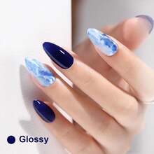 L'UGX Dark Blue Gel Nail Polish - Navy Color, 15ML, Long Lasting UV Gel, DIY Manicure &Amp; Pedicure, Salon Holiday Gifts For Women LGS-705 - ColorG - 查看 3