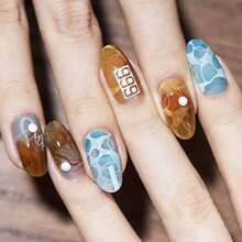 Nail Art Stamper Clear Silicone Stamping Jelly With Scraper Transparent Visible Body No Different For DIY Nail Decor Nail Stamping Tool With Scraper - Clear - View 6