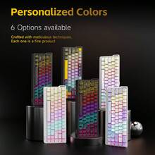 Bàn phím cơ có dây AJAZZ NK68 V2 68 phím, hỗ trợ thay thế toàn bộ phím, cấu trúc nhiều lớp, 17 hiệu ứng ánh sáng hỗn hợp, thiết kế dạng dải ruy băng, di động, các phím tắt tiện lợi cho văn phòng/chơi game. - Chính thức xác thực - Xem 4