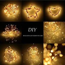 200/300 LED Solar Power String Fairy Lights Garden Outdoor Party Christmas Lamp[White,33FT 10M 100LED - 1 - 查看 10