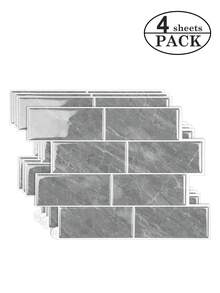 4/10pcs Modern Subway Tile Peel And Stick Backsplash - Waterproof, Stain-Resistant, Easy DIY Installation. Removable Self-Adhesive Wall Tiles For Kitchen, Bathroom Backsplash, Suitable For Holiday Decoration, Wall Stickers, Vinyl Decals, Home Decor, Spring Decorations, Refresh Your Home, Rama Decorative Stickers, Birthday & Graduation Gifts. - Multicolor - View 28