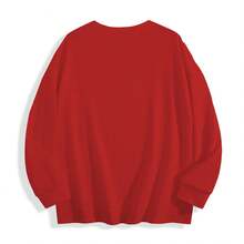Cowgirl Thin Sweatshirt, Heart Crewneck, Playing Card, Ace Shirt, Retro Western Tops, Hearts Thin  Shirt, Valentines Day, Country Cowgirls, Rodeo Top - 紅色 - 查看 2