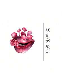 1pc/2pcs/3pcs Lip Petal Design Heat Transfer Patches, Long-Lasting Iron-On Stickers For DIY T-Shirts, Hoodies, Jeans, Sweatshirts, Backpacks, Jackets, Handbags, Pillows - L - View 8
