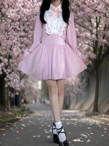 1 chiếc đầm ngắn kiểu Pháp cổ điển, thanh lịch, sang trọng, thích hợp cho tiệc sinh nhật, tiệc lễ hội, biểu diễn sân khấu, chụp ảnh, Halloween và mùa xuân. - Nhiều màu - Xem 16