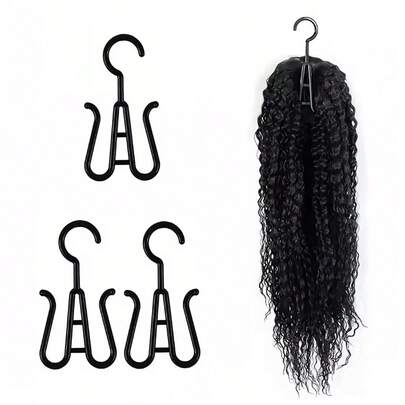 5/8/10 piezas Percha portátil para pelucas con ganchos reforzados para colgar pelucas.