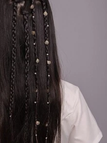 2件套女士时尚波西米亚甜美Y2K风格彩色发饰 - 海星、星星、爱心、蝴蝶、流苏发夹，适合日常、节日、派对、假日装扮装饰、旅行、生日等场合 - 彩色 - 查看 8