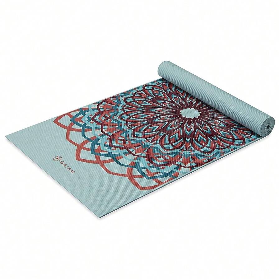 Yoga Mat - Premium 6mm Print Extra Thick Non Slip Exercise & Fitness Mat For All Types Of Yoga, Pilates & Floor Workouts (68inchL X 24inchW X 6mm Thick) - 聖托里尼 - 查看 1