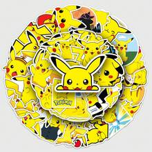 pokemon 54PCs Waterproof Vinyl   Stickers - Cute Cartoon Patterns, Suitable For Notebooks, Water Bottles, Skateboard, Helmet, Scrapbooks, Etc. - Single Piece - View 7