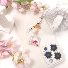 Y2K Cute Phone Charms Set - Aesthetic Cherry,Flower, Butterfly & Star Cell Phone Straps, Kawaii PhoneAccessories For Bag Keychain, , Camera Decor - Cá Hồng - Xem 4