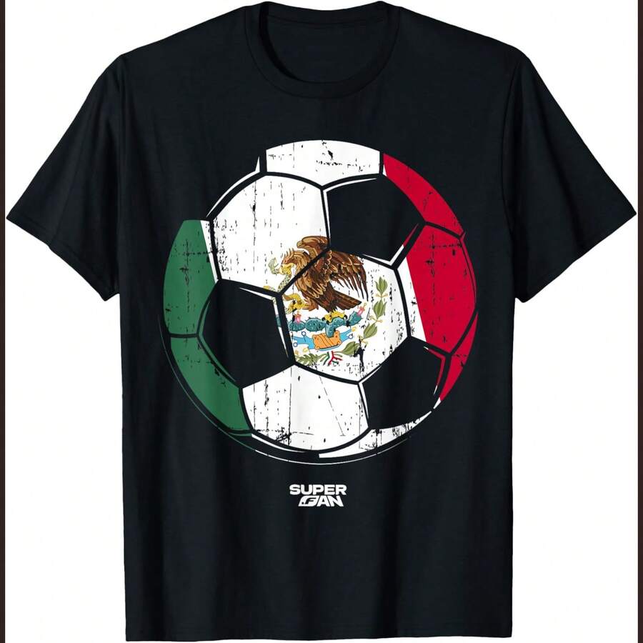 2026 Mexico Soccer Fan World Cup T-Shirt - Black - View 1