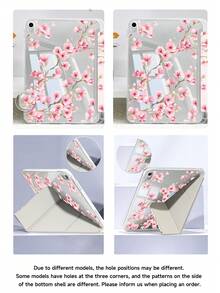 Pink Cherry Tree Tablet Case Compatible With Air 11-Inch M3 2025 / M2 2024, Air 5th Generation 2022 , (A16) 11 Inch 11th Generation 2025,Compatible With Samsung Galaxy Tab,Kindle Paperwhite 12th Gen 2024, Clear Back ,Fashion Pattern Protective Case,Autlueomatic Sleep And Wake-Up Function, Airbag Protection, Suitable For Gifts And Office Use - Multicolor - View 8