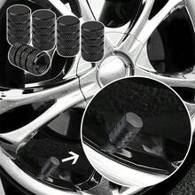 5pcs Black Alloy Car Tire Valve Stem Caps, Dust-Proof Caps Fit For SUV, Sedan, Truck And Other Universal Vehicle Models - 5pcs Car Tire Valve Caps - View 2