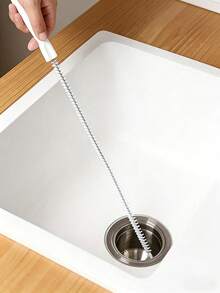 1 cái chổi thông cống mềm dẻo, dụng cụ thông tắc ống hiệu quả, dụng cụ làm sạch ống mềm thích hợp cho phòng tắm, nhà bếp, bồn rửa, nhà vệ sinh, thông tắc cống gia đình, phụ kiện vệ sinh. - A - Xem 6