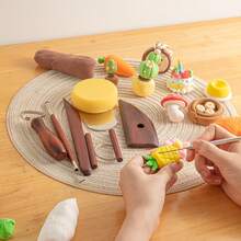 8PCS Stained Wooden Pottery Sculpting Tools, Wood Clay Cleaning Tool Set, Ceramic Modeling Tool For Carving, Molding, Cutting, Trimming, Pottery Wheel, Crafting, Beginners, Adults, Students - Multicolor - View 5