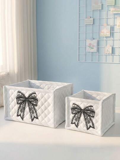 Panier de rangement de bureau imprimé, panier de rangement de bureau, panier de rangement pour pinceaux de maquillage et soins de la peau, décoration de bureau, boîte de rangement cosmétique, panier de pique-nique portable, cadeau