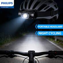 PHILIPS 飞利浦 SFL 1851 可充电头灯 - 多功能 LED 手电筒，内置传感器，USB 充电双模式开关，USB 接口带 USB 照明，黑色头带（头灯），超亮无预亮，适用于户外、露营、阅读、工作 - 带电池电量显示的头戴式手电筒，适用于紧急情况和低强度任务场景 - 頭燈 - 查看 7