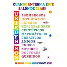 Tranh áp phích 2D phẳng không khung về nội quy lớp học tiếng Tây Ban Nha - Tranh treo tường giáo dục đầy màu sắc với những câu nói truyền cảm hứng, in trên vải canvas 12x18 inch, phù hợp cho đồ dùng học tập và trang trí lớp học, thiết kế vui nhộn | Chất liệu in chất lượng cao, 2D phẳng, trang trí phòng hoàn hảo - D - Xem 4