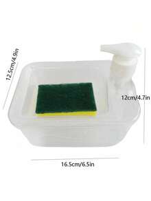Pump Liquid Soap Dispenser, Kitchen Dish Brush & Sponge Holder, Suitable For Home Cleaning And Sink - Dish Soap Dispenser - View 4