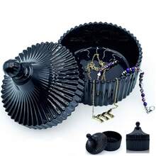 首饰盒包装盒模具树脂首饰模具化妆盒收纳盒圆形硅胶模具树脂硅胶蜡烛模具 - A - 查看 1