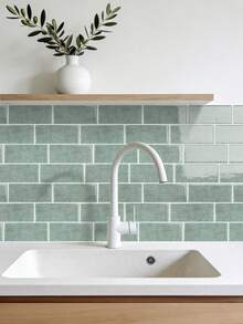 4/10pcs Modern Subway Tile Peel And Stick Backsplash - Waterproof, Stain-Resistant, Easy DIY Installation. Removable Self-Adhesive Wall Tiles For Kitchen, Bathroom Backsplash, Suitable For Holiday Decoration, Wall Stickers, Vinyl Decals, Home Decor, Spring Decorations, Refresh Your Home, Rama Decorative Stickers, Birthday & Graduation Gifts. - Multicolor - View 9