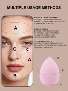 YZIMENG 3个大号水滴形化妆海绵，柔软亲肤。便携式化妆粉扑，适合旅行。价格实惠的化妆配件。可用于房间装饰、梳妆台、卧室化妆，粉扑、化妆海绵，经济实惠。弹性好，价格低廉的化妆工具，礼品，女士礼物，圣诞礼物。 - 粉色 - 查看 6