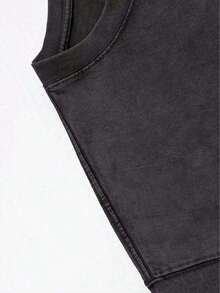 2026 Summer TopsWeStyle Hub Valentine's Day 1 PcsEarth Religious Cross With Retro Design Christian Jesus Printed Retro Washed T-Shirt, 230G, Retro Street Style. Simple And Versatile, Pure Cotton Is Of High Quality, Novel And Fashionable, And It Is A Must-Have Fashion T-Shirt For Spring And Summer.180g 100% CottonLoose And Comfortableshirt - 灰色 - 查看 10