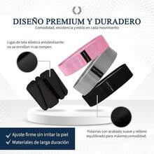 Polainas para Tobillo 1 kg – Pesas Tobillos y Muñecas | Tobilleras con Peso, Muñequeras + Ligas de Resistencia, Bandas Elásticas para Ejercicio - 1 - Ver 8