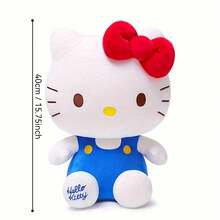 1个毛绒娃娃，可爱KT猫情侣毛绒玩具，舒适抱枕家居装饰，节日礼物，生日礼物 - 彩色 - 查看 17