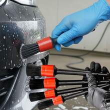 5pcs Car Cleaning Brush Set, Best Car Detail Brush Kit - Vent/Leather/Wheel/Interior/Seat/Detailing Brushes - Reliable Brushes - Multicolor - View 2