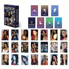 55张KATSEYE小卡片，索菲亚、梅根、丹妮拉全息LOMO卡片，粉丝收藏品 - 藍色 - 查看 5