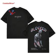 Super Value Hot  T-Shirt Full Size S-5XLCOMBATWEAR Max Holloway  V2 Tee,  BMF T-Shirt,  MMA Fan Custom Graphic Design, Gym Wear, Gift For Fighters, Sports Apparel Suitable For Fans Gift HD006 - 黑色 - 查看 1