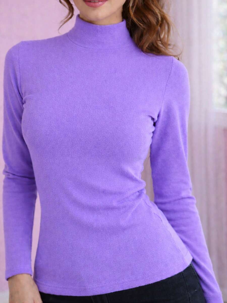 Women Blouses & Shirts - 紫丁香色 - 查看 1