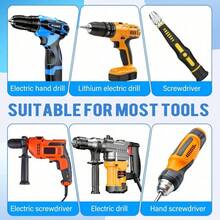 High Magnetic Screwdriver Drill Bit Set, New K5 Impact Resistant Non Slip Bit, Upgrade Strong Magnetic Durability Screwdriver Drill Bit Set, 25 50 65 70 90 150mm (1Set) - 25+50+65+70+90+150mm - View 10