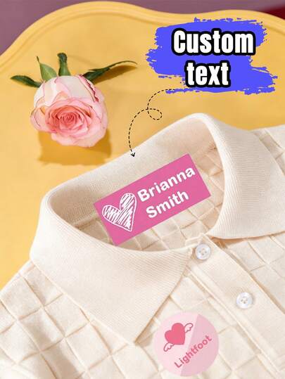 Custom Waterproof Stickers, Personalized Name Tag Stickers, Children's Back-To-School Supplies, Children's Daycare Clothing Tags, Clothing Tags, Custom Name Tag Stickers, Customizable Stickers, Children's School Supplies, Boys' And Girls', Warm And Cozy Atmosphere, Winter Elegance.