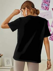 Oshi No Ko Shirt Ai Hoshino Tshirt Aqua T-Shirt Kana Arima Top Ruby Anime Tee - 黑色 - 查看 4