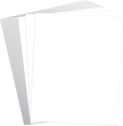 White Cardstock, 8x10 Cardstock Paper, 250gsm Thick Cardstock, Smooth Card Paper,90 Lb Heavy Card Stock Paper, Printer Paper For Stationary Printing, Invitations, Cards, Menus, Images(25Sheets)