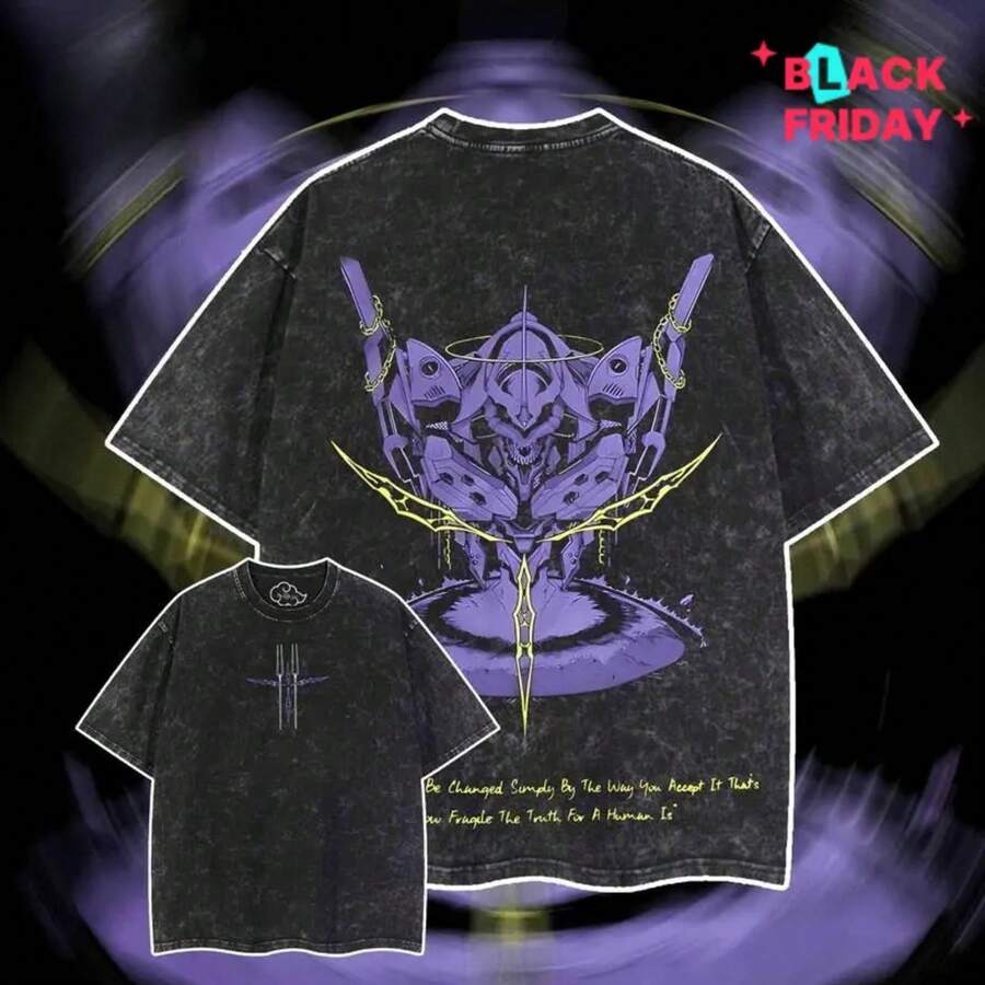 Super Value Hot  S Washed T-Shirt Shinjuku Showdown Gojo Saturu FIGHTING Sukuna X  Anime T-Shirt Washed Anime Clothing Double Printed Vintage Unisex Oversize Anime Manga Merch Washed Gojo Fan Suitable Gift For Fans SD0081 - 黑色 - 查看 1